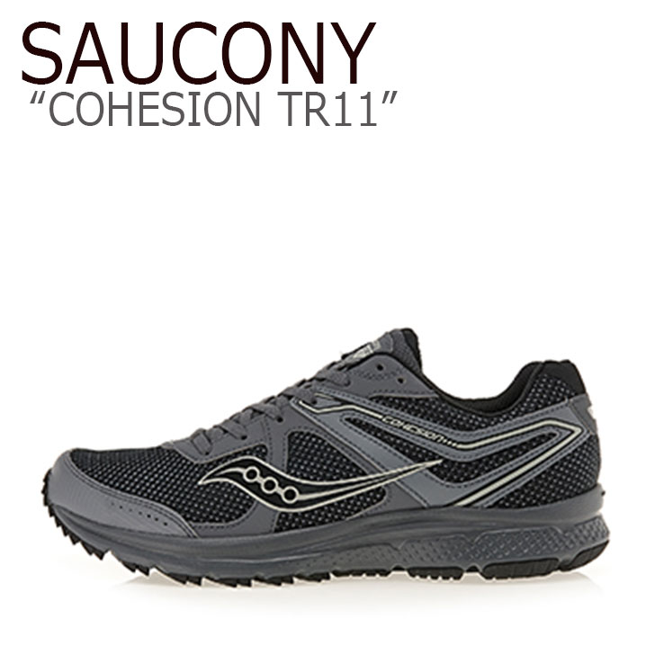 saucony cohesion mens black