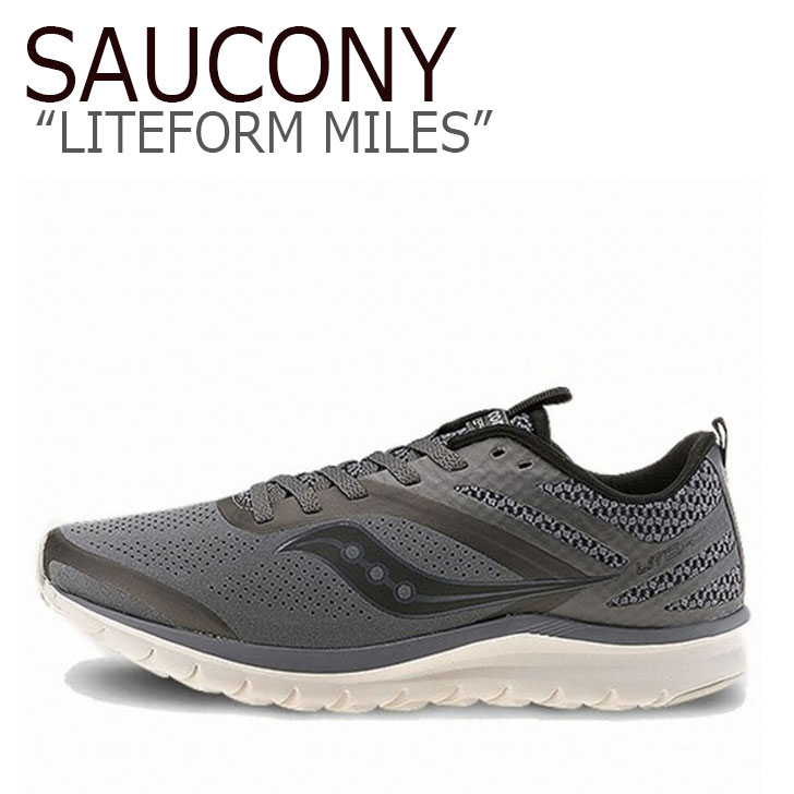 爆売り サッカニー スニーカー Saucony メンズ Liteform Miles ライトフォーム マイルズ Grey グレー S シューズ 激安ブランド Ledefiscad Com