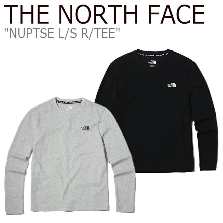 【楽天市場】ノースフェイス ロンT THE NORTH FACE メンズ レディース NUPTSE L/S R/TEE ヌプシ ロングスリーブ ラウンドTEE GREY BLACK グレー