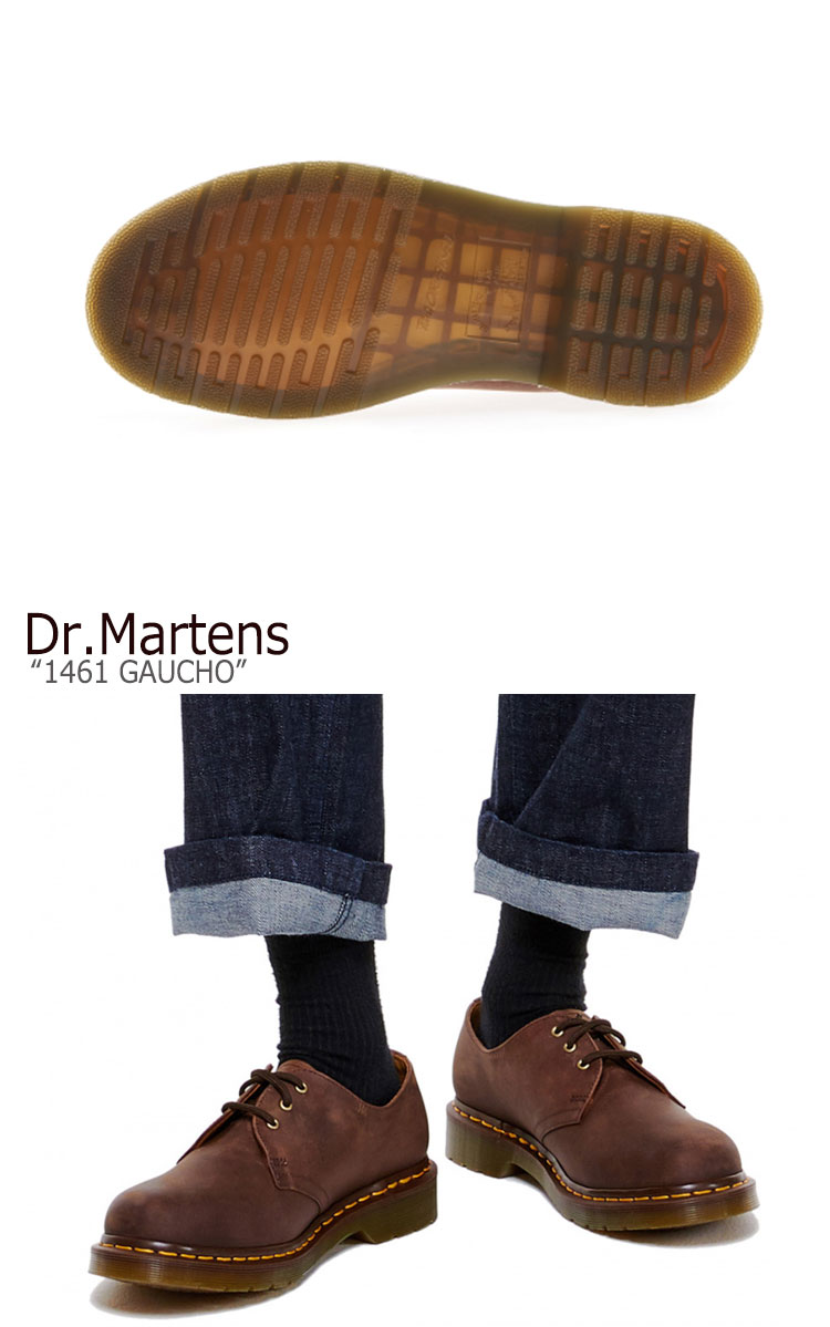 楽天市場 ドクターマーチン 3ホール Dr Martens メンズ レディース 1461 Gaucho ガウチョ Brown ブラウン 1101 シューズ 中古 未使用品 Drescco ドレスコ