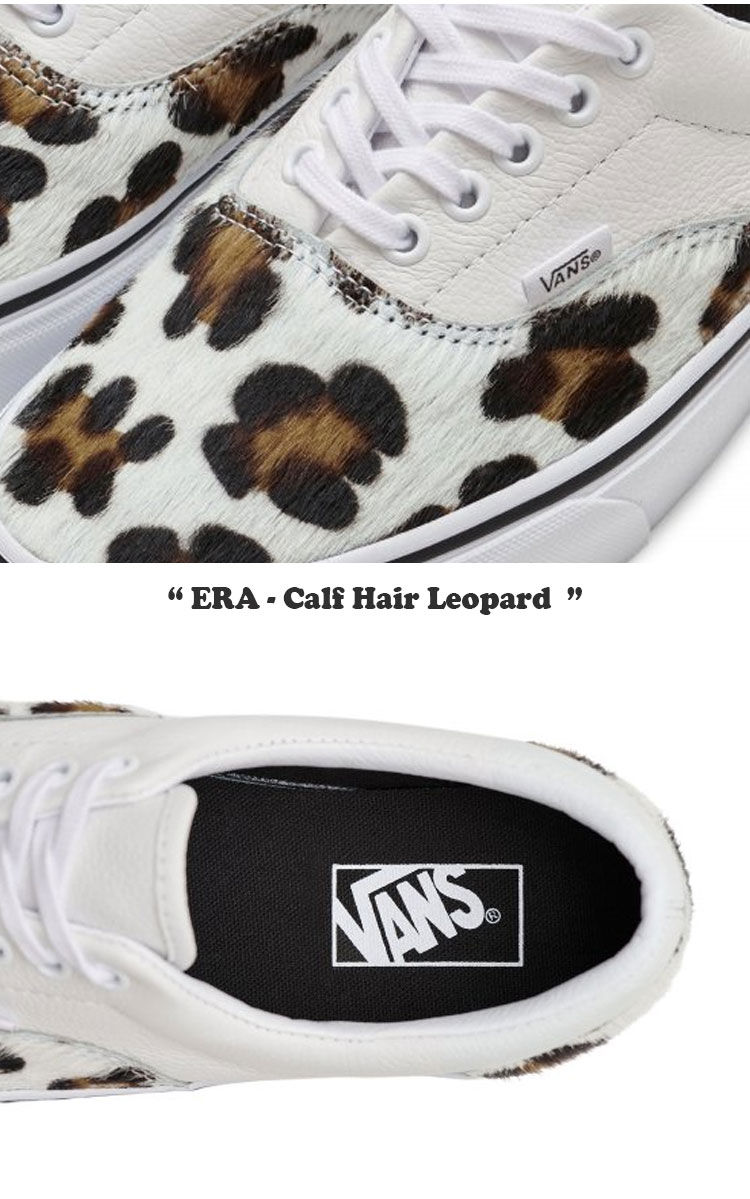 vans era leopard calf hair