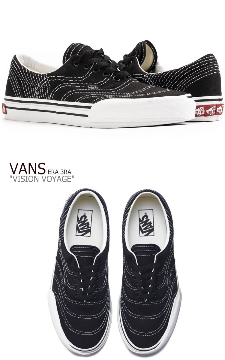 楽天ランキング1位 バンズ エラ スニーカー Vans メンズ Vision Voyage Era 3ra ビジョン ボヤージ エラ Black ブラック True White ホワイト Vn0a4btmvy41 シューズ 最安値に挑戦 Gsp Sib Ru