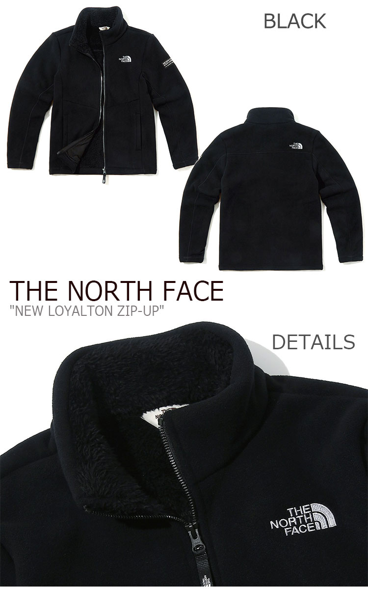 black north face zip up jacket