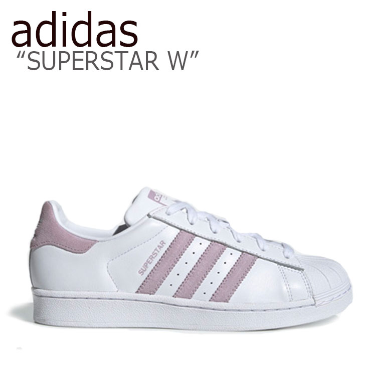 adidas superstar pink white