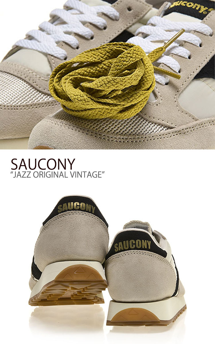 最も優遇 サッカニー スニーカー Saucony メンズ レディース Jazz Original Vintage ジャズオリジナルヴィンテージ White Black ホワイト ブラック S 101 シューズ 想像を超えての Babyogui Com