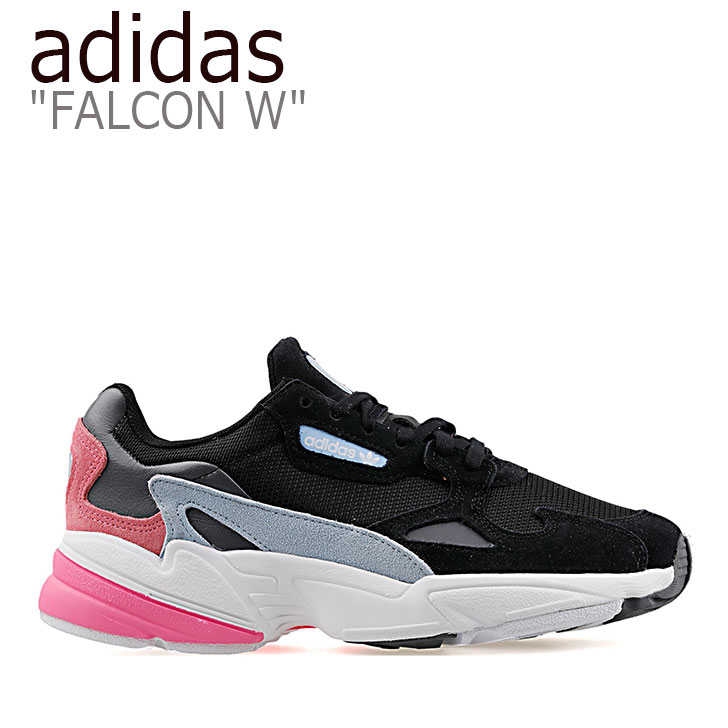adidas falcon core black shock pink
