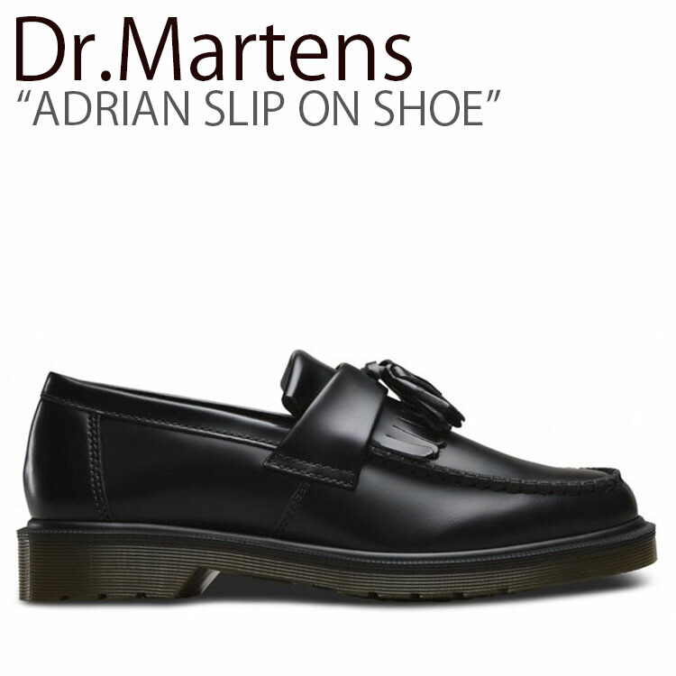 大特価 エイドリアン Shoe On Slip Adrian レディース メンズ Dr Martens スニーカー ドクターマーチン スリッポンシュー 中古 未使用品 シューズ ブラック Black Sn Dm Railbike Jp