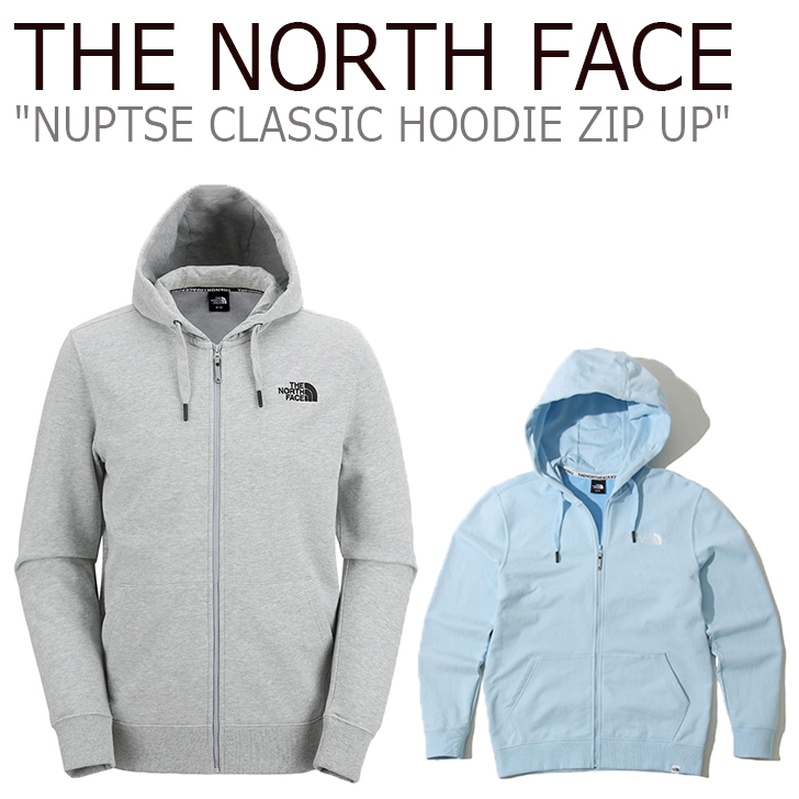grey north face zip up
