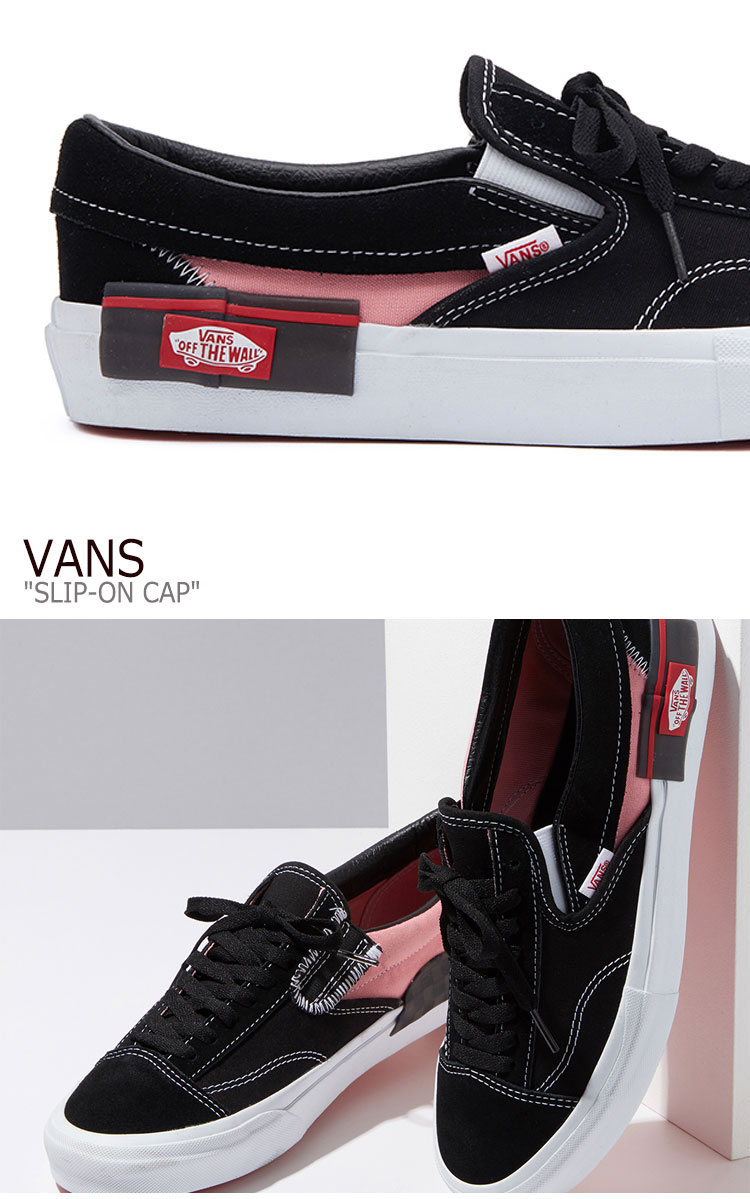 楽天市場 バンズ スリッポン スニーカー Vans メンズ レディース Slip On Cap スリッポン キャップ Black ブラック Pink ピンク Vn0a3wm5bem1 シューズ Drescco ドレスコ