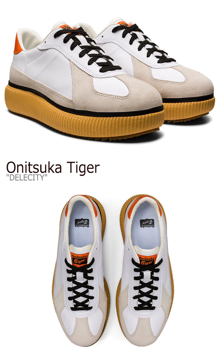 オニツカタイガー スニーカー Onitsuka Tiger メンズ レディース DELECITY デレシティ WHITE HABANERO ハバネロ  1183A386-108 シューズ