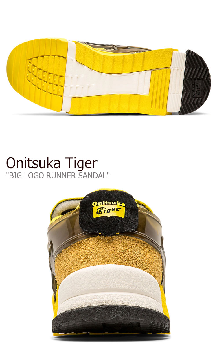 楽天市場 オニツカタイガー サンダル Onitsuka Tiger メンズ レディース Big Logo Runner Sandal ビッグ ロゴ ランナー サンダル Vibrant Yellow ビブラント イエロー Black ブラック 11a5 753 シューズ Drescco ドレスコ