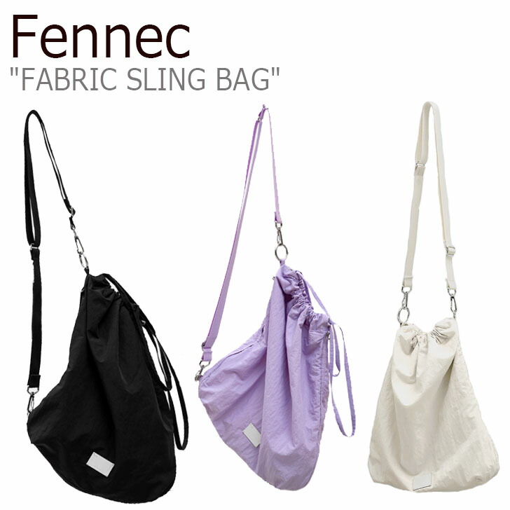 Bag フェネック バッグ Drescco ドレスコ フェネック 1 29 Black レディース Fabric 韓国バッグ フェネック バッグ ホワイト ブラック クロスバッグ 韓国人気 Fennec 人気ショルダー フェネック 韓国フェネック 3way スリング Lavender バッグ ファブリック