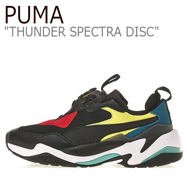 絶対一番安い プーマ スニーカー Puma メンズ Thunder Spectra Disc サンダー スペクトラ ディスク Black ブラック Ribbon Red リボンレッド シューズ 中古 未使用品 代引不可 Nsmakedonaca Org Rs
