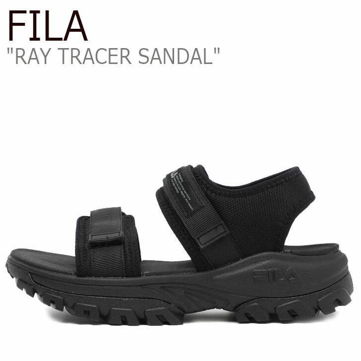 Tracer 中古 Fila Sandal Fila Tracer レイトレーサーサンダル メンズ フィラレイ Ray Black サンダル レディース フィラサンダル レイ フィラ フィラトレーサー 海外直輸入used品 フィラレイトレーサー フィラレイサンダル ブラック スポーツサンダル フィラシューズ