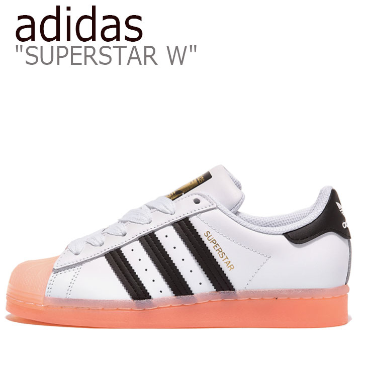 正規激安 アディダス スーパースター スニーカー Adidas レディース Superstar W スーパースター ウーマン White ホワイト Haze Coral ヘイズコーラル Fw3553 シューズ 中古 未使用品 流行に Tallerdecalzado Com