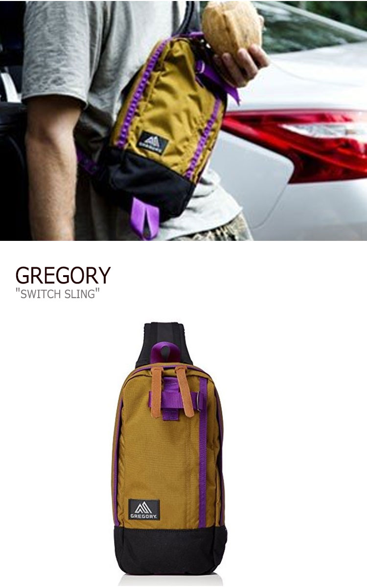 グレゴリー バッグ ボディバッグ Gregory メンズ レディース レディース Switch Sling ブロンズ スウィッチスリング Bronze Purple ブロンズ パープル 08j バッグ Drescco ドレスコ Gregoryボディバッグ グレゴリーボディバッグ Gregory 斜め掛け Gregory斜め掛け