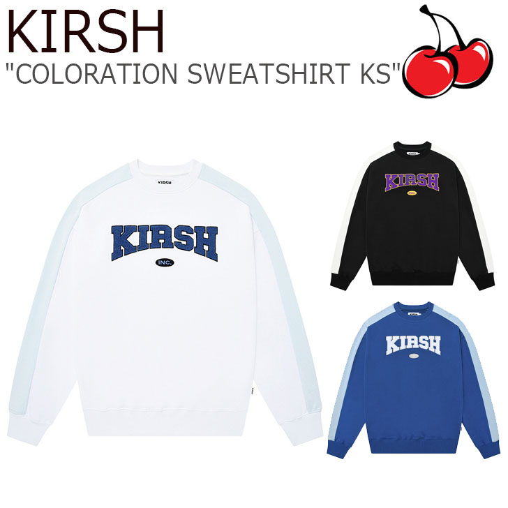 定番のお歳暮 スウェット トレーナー White Ks スウェットシャツ カラレーション Ks Sweatshirt Coloration レディース メンズ Kirsh トレーナー キルシー ホワイト ウェア Fkpsctm523m ブルー ディープ Blue Deep ブラック Black Jobicu Craccs Gob Ni