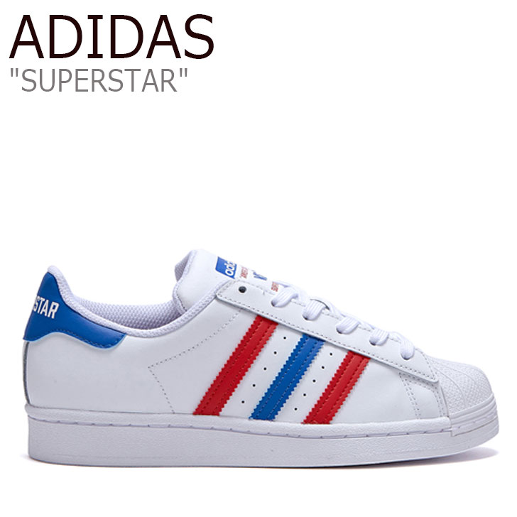 スニーカー 激安セール 中古 未使用品 シューズ Fv3033 Fladaa1u66 レッド Red ブルー Blue ホワイト White スター スーパー Superstar レディース メンズ Adidas スニーカー スーパースター アディダス