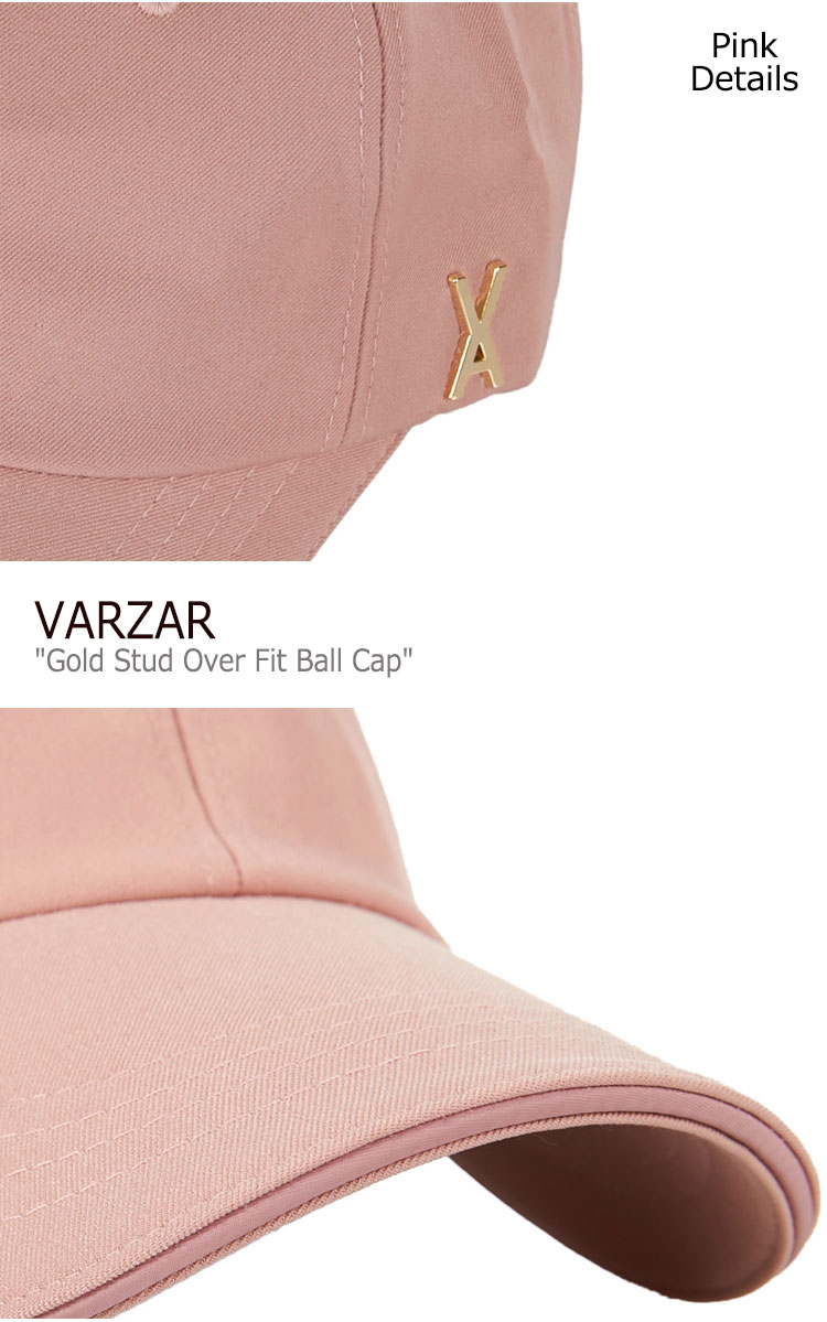 楽天市場 バザール キャップ Varzar メンズ レディース Gold Stud Over Fit Ball Cap ゴールド スタッド ロゴ オーバーフィット ボールキャップ Beige ベージュ Pink ピンク Varzar637 8 Acc Drescco ドレスコ