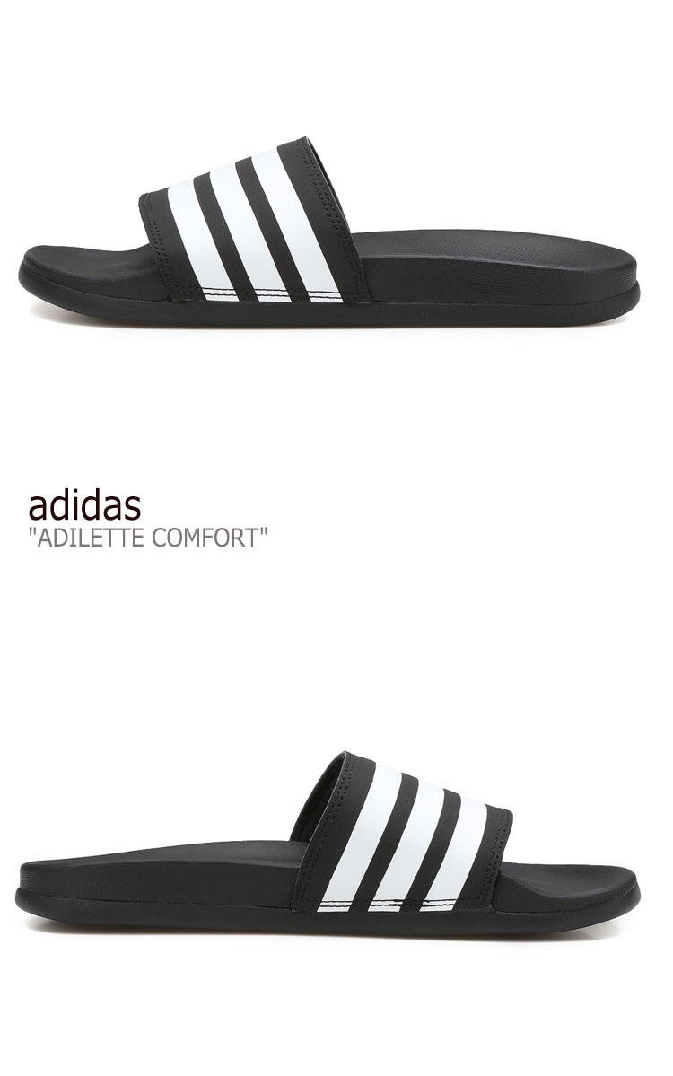 春のコレクション アディダス スリッパ Adidas メンズ レディース Adilette Comfort アディレッタ コンフォート Black ブラック Ap9971 シューズ 未使用品 Flashshare Com