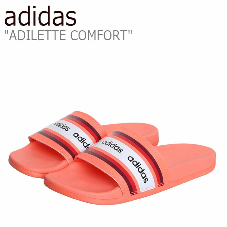 アディダス スリッパ Adidas メンズ レディース Adilette Comfort アディレッタ コンフォート Orange オレンジ Eg1865 シューズ 中古 未使用品 Emudreams Pl
