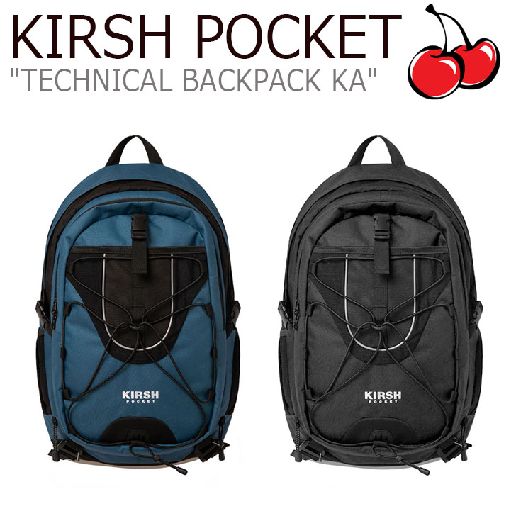 良好品 バッグ Fkpraba700m ネイビー Navy ブラック Black バックパック テクニカル Ka Backpack Technical 正規販売店 Pocket Kirsh リュック キルシーポケット リュック デイパック Www Kce Edu Kh