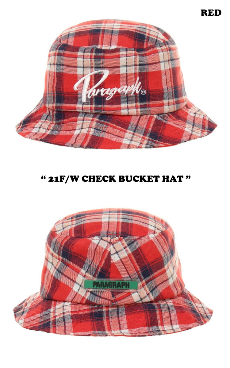 節 猿頬笠 Paragraph メンズ レディース 21f W Check Bucket Hat 牽制 バケット ハット 全2色艶 韓国流行り物 Prg74 Acc Musiciantuts Com