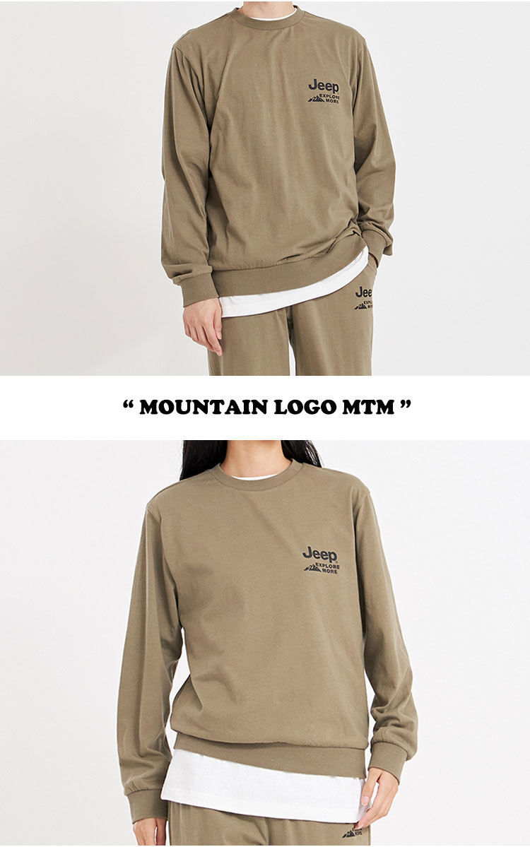 ジープ トレーナー Jeep メンズ レディース Mountain Logo Mtm マウンテン ロゴ スウェットシャツ Navy ネイビー Black ブラック Khaki カーキ 起毛なし Jm3tsu0na Bk Kh ウェア Mydrap Com
