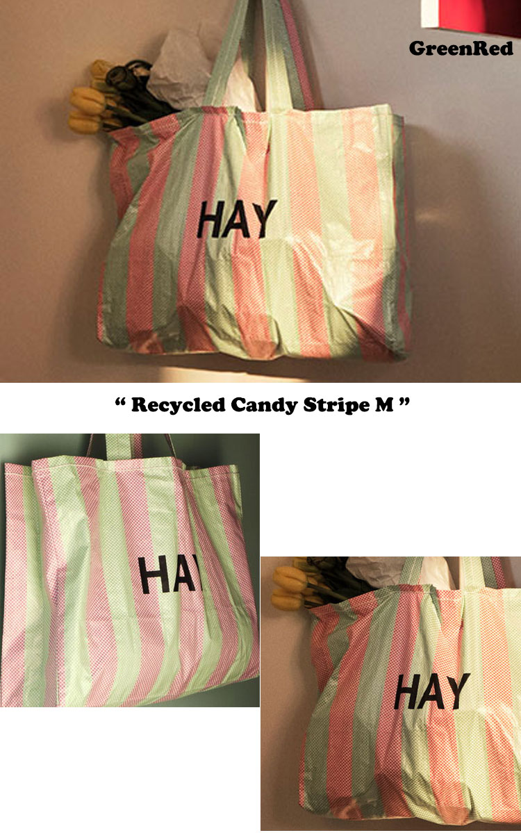 ヘイ トートバッグ HAY メンズ レディース Recycled Candy Stripe M