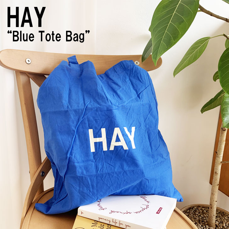 楽天市場】【即納】ヘイ エコバッグ HAY メンズ レディース Blue Tote Bag L ブルー トートバッグ Lサイズ Sky blue +  White logo スカイブルー ホワイトロゴ 541129 バッグ : 1WEEK（ワンウィーク）