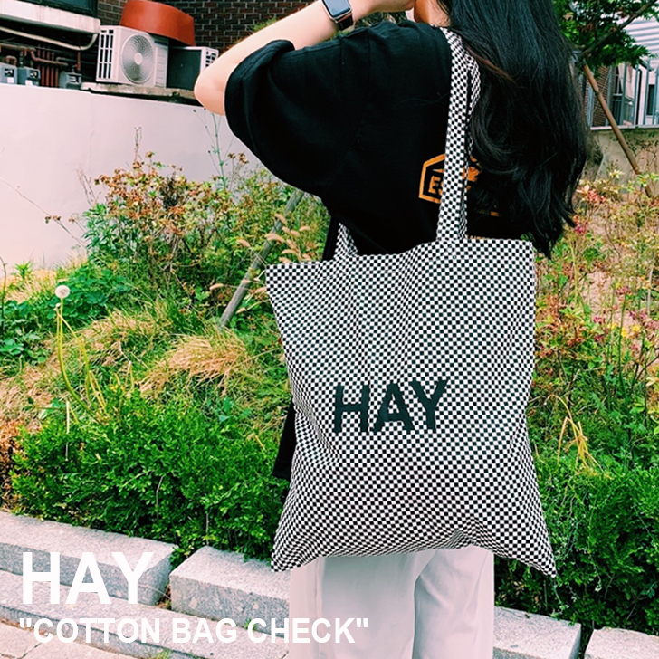 即納】ヘイ トートバッグ HAY メンズ レディース COTTON BAG CHECK 