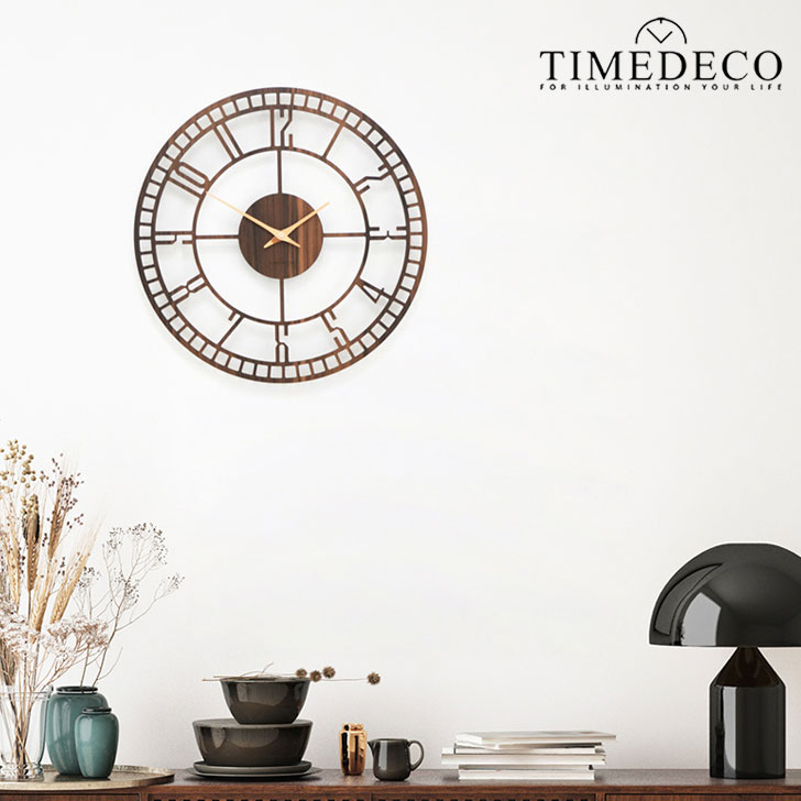 【楽天市場】タイムデコ 掛け時計 TIMEDECO 正規販売店 Wood Circle Frame Wall Clock ウッド サークル