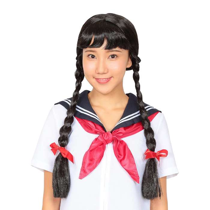 楽天市場】カツランド みつあみおさげちゃん かつら 三つ編み 女学生