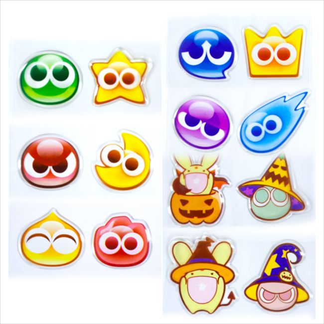 ぷよぷよ　カバヤ　ステッカー　シール　4枚セット ぷよぷよ カバヤ ステッカー シール 4枚セット
