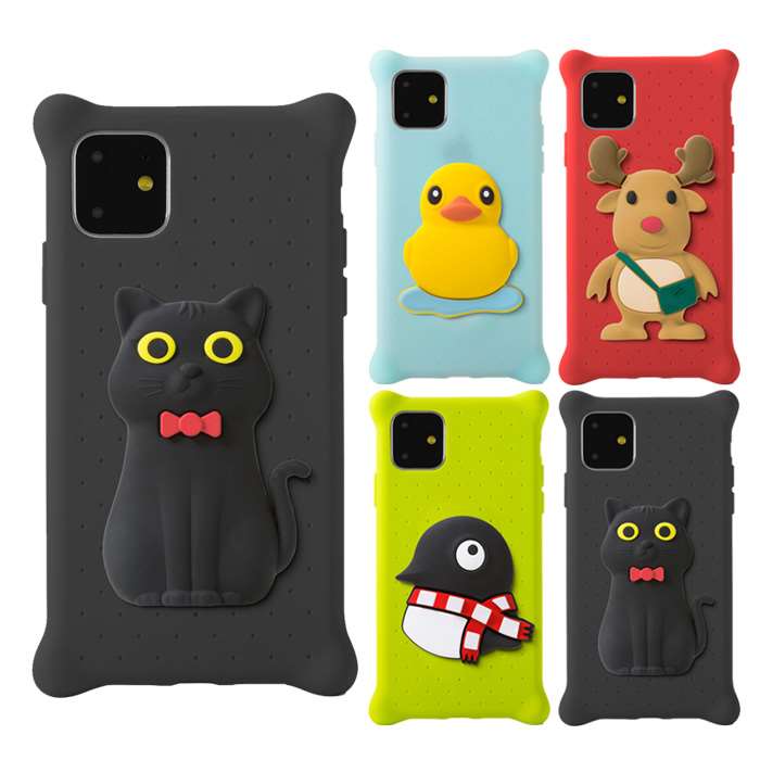 楽天市場 Iphone 11 6 1インチ Iphone11 対応 ケース カバー エアバブル キャラクター ソフトケース シリコンケース フォンバブルフィギュア 衝撃吸収 Phone Bubble Figure エアリア Ph190 スマホカバー専門店 ドレスマ