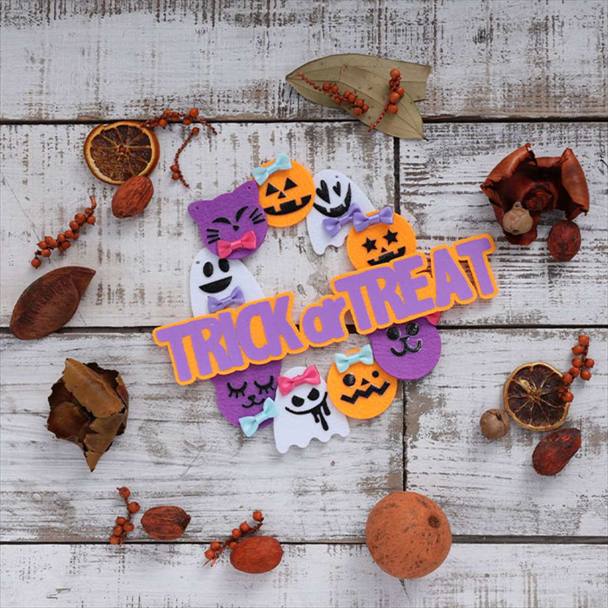 楽天市場】ガーランド A Trick or Treat ハロウィン 手作り