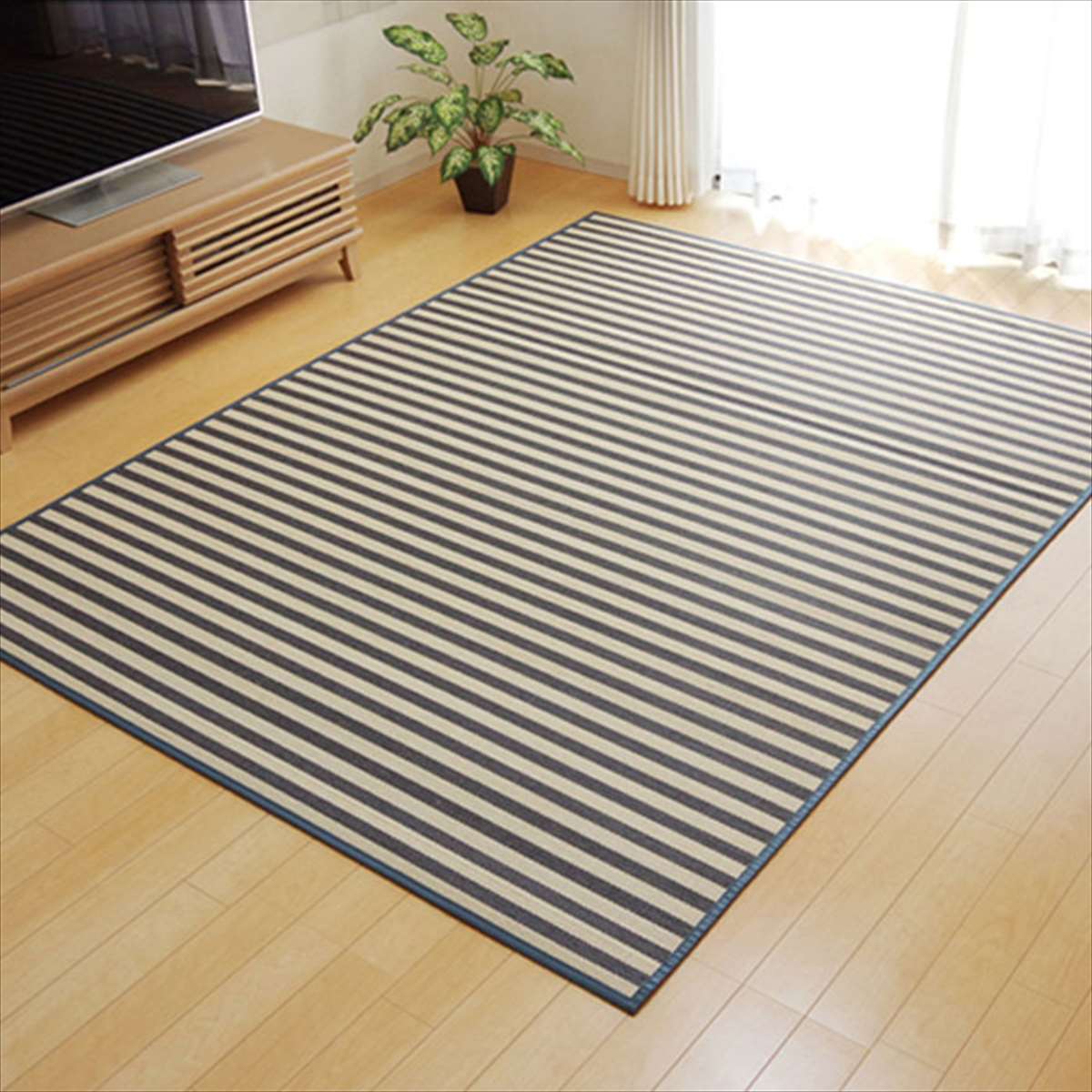 楽天市場】マリンストライプ 竹ラグカーペット 「 DXロカ 」 約180