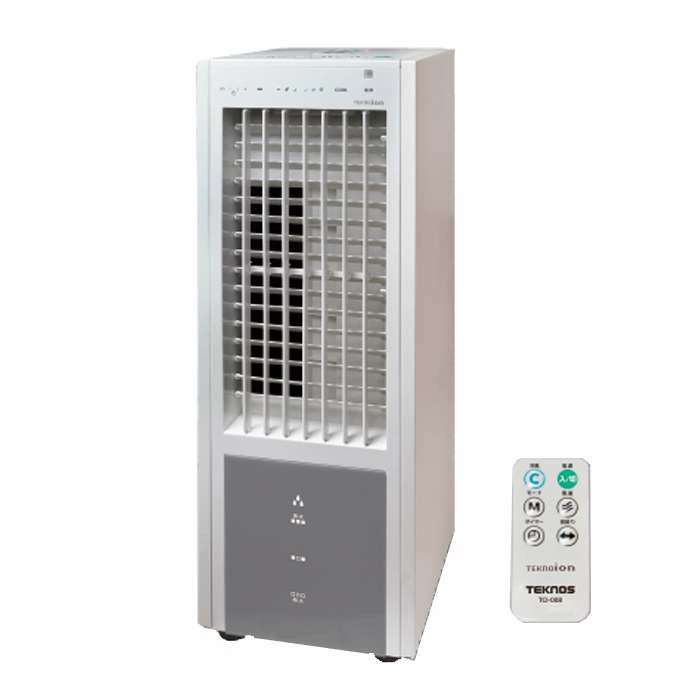 【沖縄・離島配送不可】冷風扇風機 テクノイオン搭載 リモコン付 オートルーバー 50W/57W 風量3段階 3.2Lタンク シンプル インテリア 家電 テクノス TCI-008｜スマホカバー専門店　ドレスマ