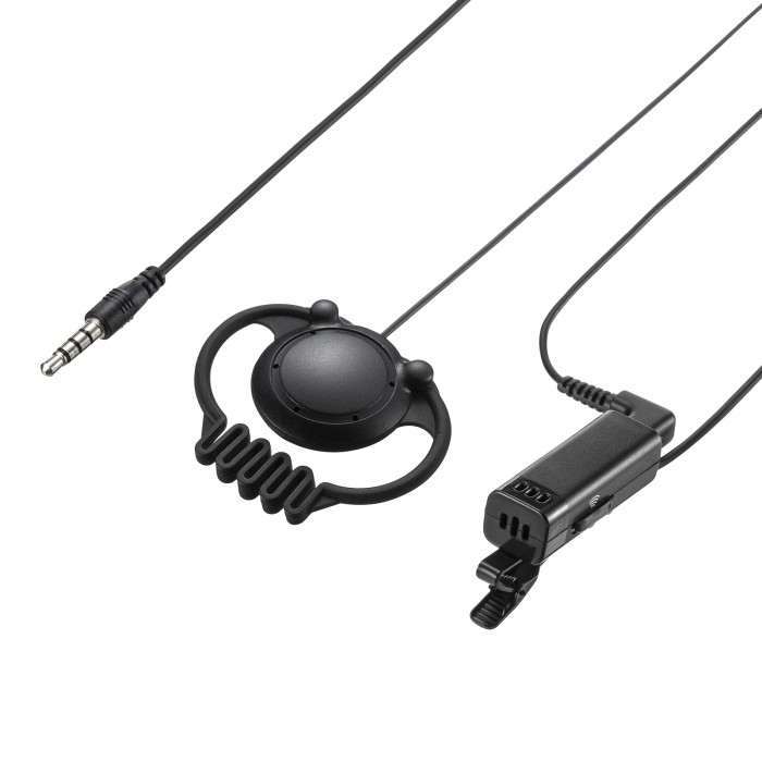 【代引不可】ワイヤレスガイド用イヤホンマイク（親機用） MM-WGS5T-HS1 サンワサプライ MM-WGS5T-HS1