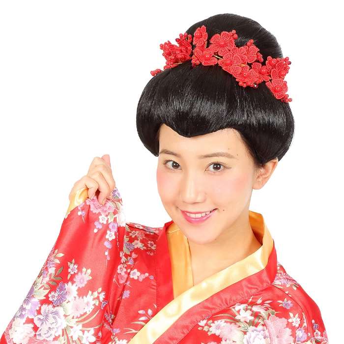 楽天市場】和装かつら 本格つぶし島田余興 簡易和装かつら