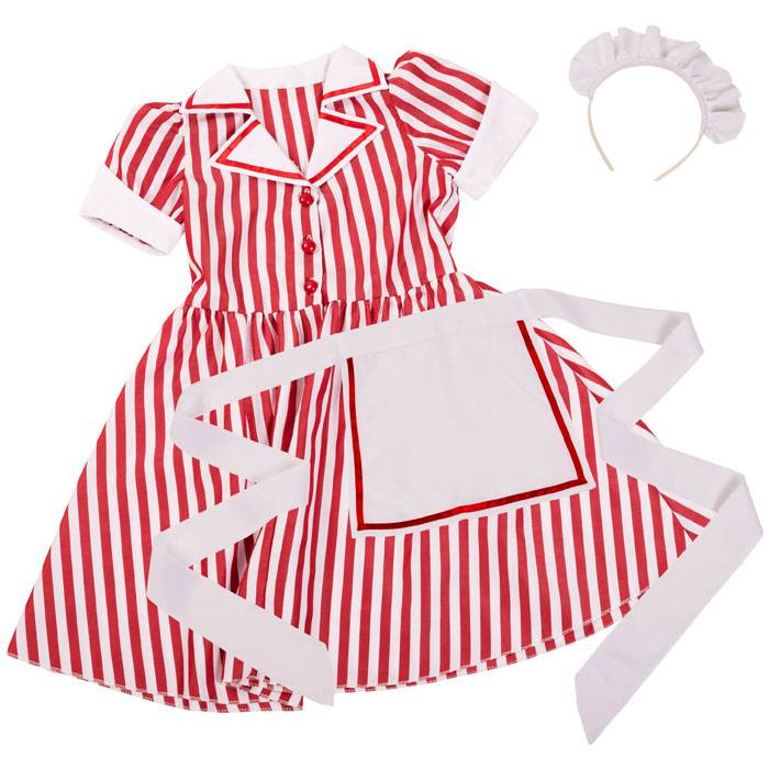 楽天市場 キッズジョブ ダイナー 1 ウェイトレス レストラン ワンピース コスプレ コスチューム 衣装 仮装 変装 キッズサイズ クリアストーン スマホカバー専門店 ドレスマ