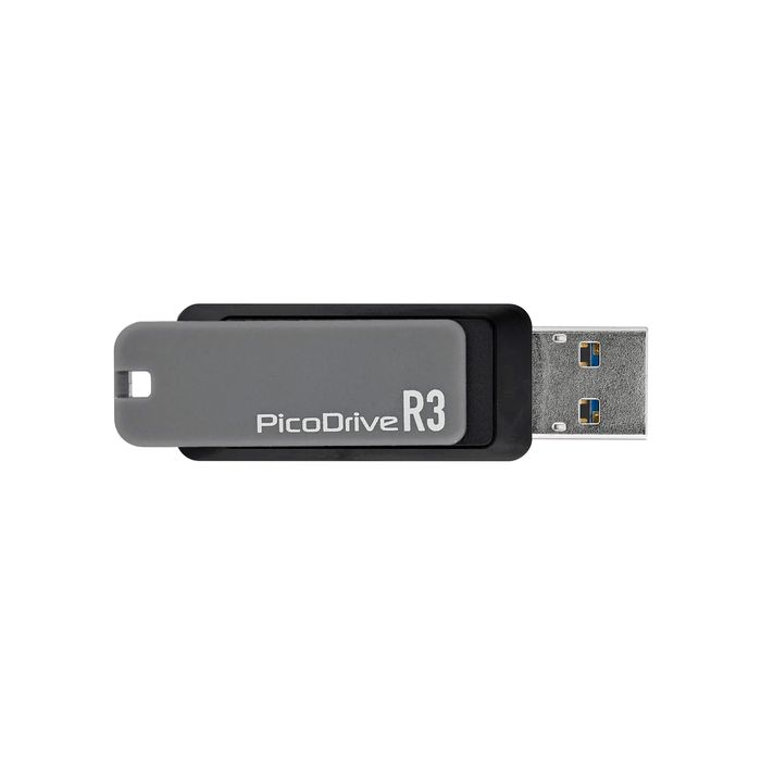 【沖縄・離島配送不可】USB3.0メモリー 256GB ピコドライブ R3 回転式キャップ USBマスストレージクラス対応 グリーンハウス GH-UF3RA256G-BK