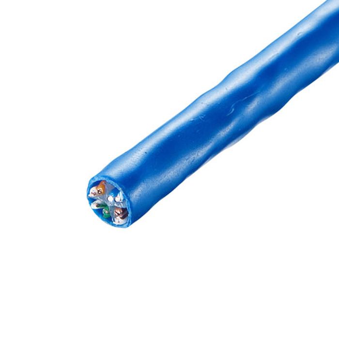 【沖縄・離島配送不可】【代引不可】自作用 LANケーブル CAT6 UTP単線ケーブルのみ 100m 自作用UTPカテゴリ6単線ケーブル ブルー サンワサプライ KB-C6L-CB100BLN