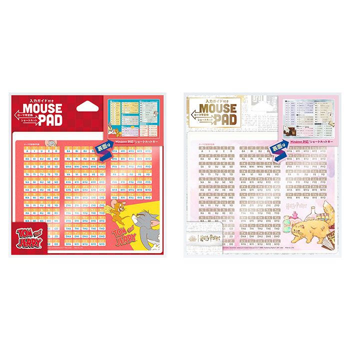 感謝価格 マウスパッド ワーナー 入力ガイド付 ローマ字変換早見表 ショートカットキー一覧 マウスマット レーザー式 光学式 ボール式対応 Pga Pg Wmp04 Koenji Igo Jp