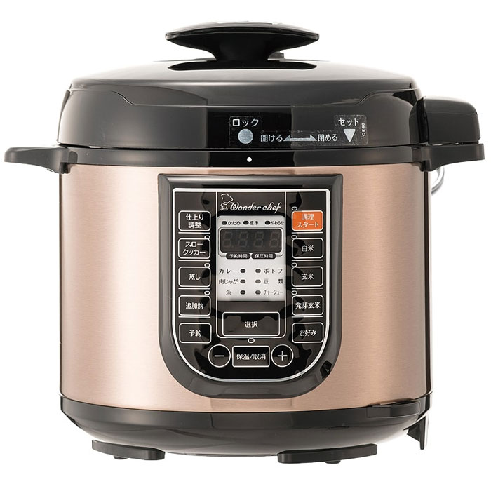 楽ポン家庭用マイコン圧力鍋4.0L Amazon | ワンダーシェフ wonderchef 電気圧力鍋 楽ポン