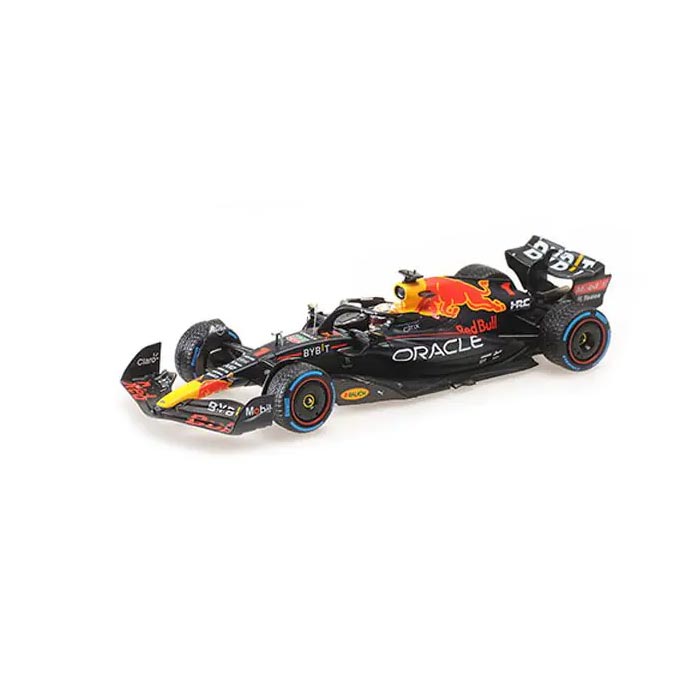 【沖縄・離島配送不可】ミニチャンプス 1/43 オラクル レッド ブル レーシング RB18 マックス･フェルスタッペン モナコGP 2022 3位入賞 レインタイヤ仕様 京商 417220701