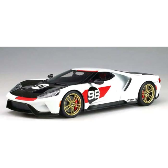 【沖縄・離島配送不可】GT SPIRIT 1/18 フォード GT #98 ヘリテージエディション ホワイト US Exclusive 京商 GTS037US