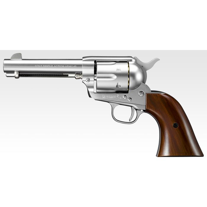 【沖縄・離島配送不可】【10才以上用】 エアリボルバープロ No.4　SAA.45 シビリアン 4 3/4インチ シルバー 東京マルイ 4952839137340 9,917円