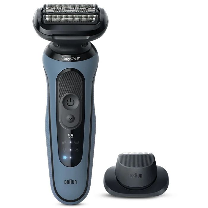 【沖縄・離島配送不可】BRAUN 密着シリーズ5 充電式シェーバー 52-A1200s アズールブルー 電気シェーバー ブラウン 52-A1200S