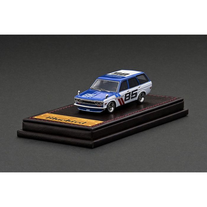 【沖縄・離島配送不可】1/64 Datsun Bluebird ブルーバード (510) Wagon Blue/White ティーケー・カンパニー IG2930｜スマホカバー専門店　ドレスマ